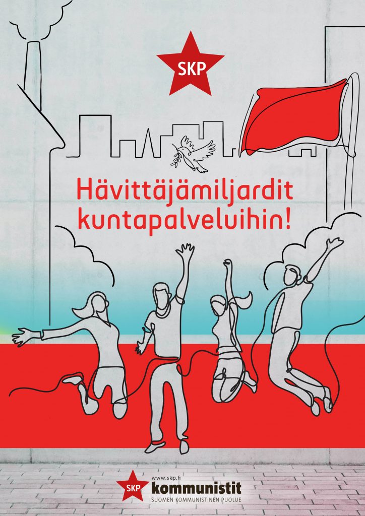 SKP:n kuntavaalijuliste 2021.